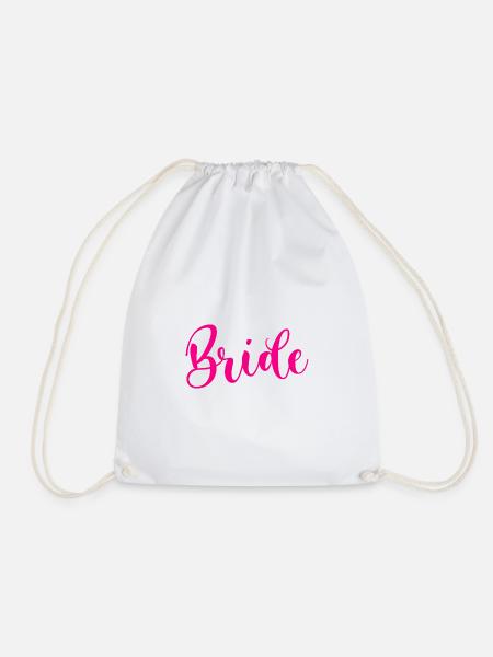 Bride Shirt - Turnbeutel - Weiß