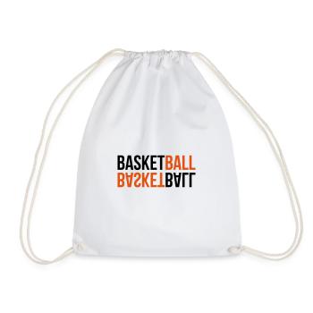 basketball - Drawstring Bag - white - Front