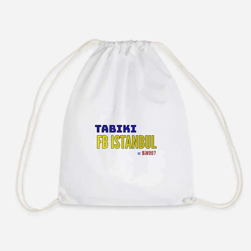 TABIKI FB ISTANBUL Kontrast-Design - Turnbeutel - Weiß