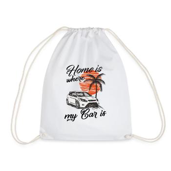 Home is where my car is Focus MK2 RS - Drawstring Bag - white - Front