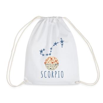 The constellation of Scorpius - Drawstring Bag - white - Front