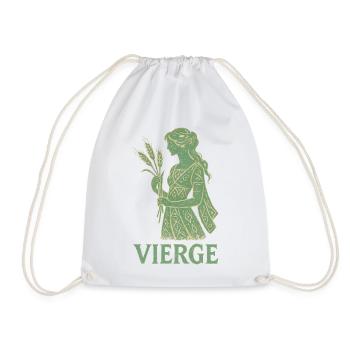 Virgo Star Sign - Astrology - Drawstring Bag - white - Front