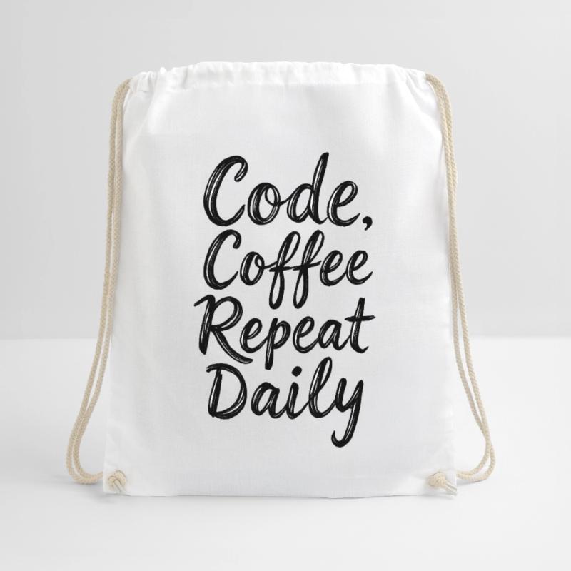 Code Schlaf Debug Wiederholungsprogramm Shirt Turnbeutel