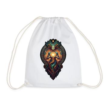 Cœur lumineux - Sac de sport léger - blanc - Devant