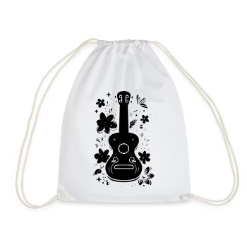 Ukulele Skizze - Turnbeutel - Weiß - Vorne