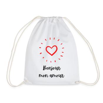 Hello my love - Drawstring Bag - white - Front
