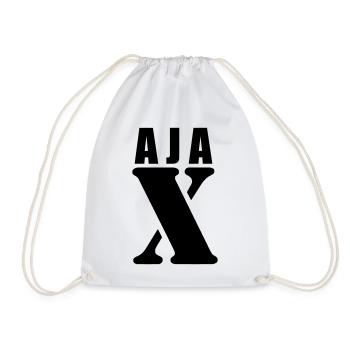 Ajax – First Name Design | Minimal Typography - Turnbeutel - Weiß - Vorne