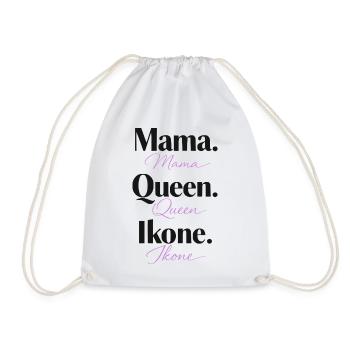 Mama Queen Icon - Drawstring Bag - white - Front