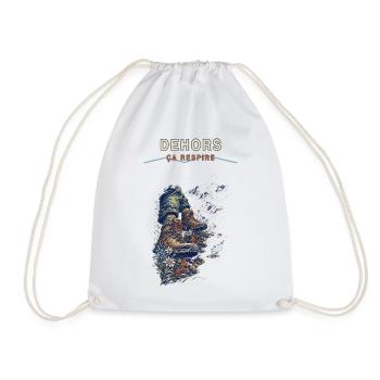 Bottes et flore sauvage hors piste - Sac de sport léger - blanc - Devant