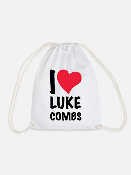 Ich liebe Luke Combs - Turnbeutel - Weiß