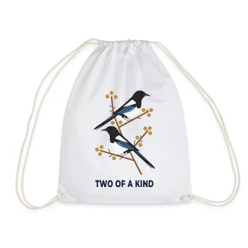Two of a Kind – Zwei Vögel - Turnbeutel - Weiß - Vorne