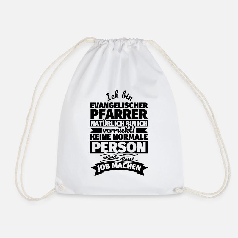 Evangelischer Pfarrer Geschenke - Turnbeutel - Weiß