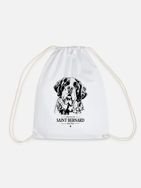 Saint Bernard Mom Hunde Hund Bernhardiner Wilsigns - Turnbeutel - Weiß