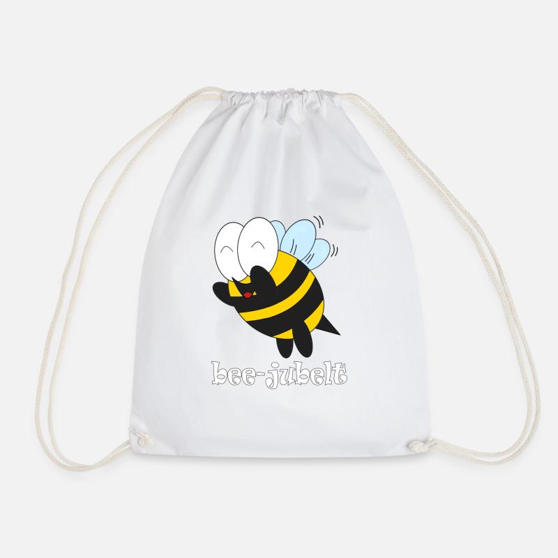 bee jubelt - Turnbeutel - Weiß
