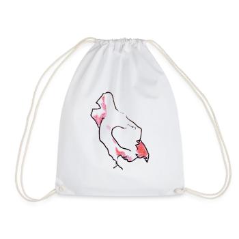 Huhn - Henne - Turnbeutel - Weiß - Vorne