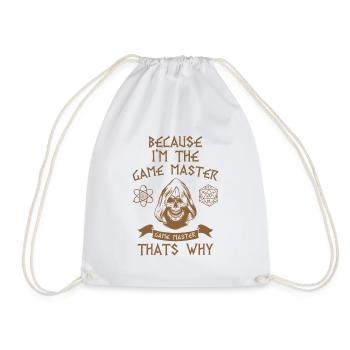Game master Nerd Rollenspiel Geek Geschenk - Turnbeutel - Weiß - Vorne
