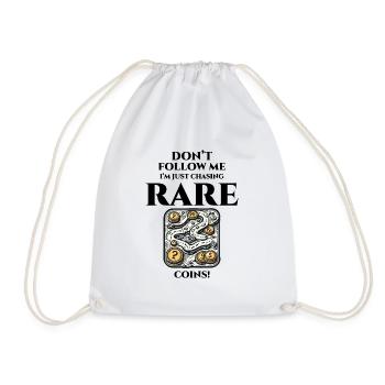 Coin Collecting Collector Numismatic Numismatist - Drawstring Bag - white - Front