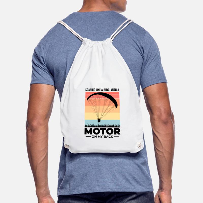 Paramotor Pilot Paramotoring Powered Paraglider Drawstring Bag