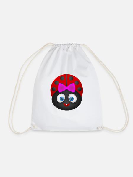 Marienkäfer - Ladybug ! Geschenk Idee ! - Turnbeutel - Weiß