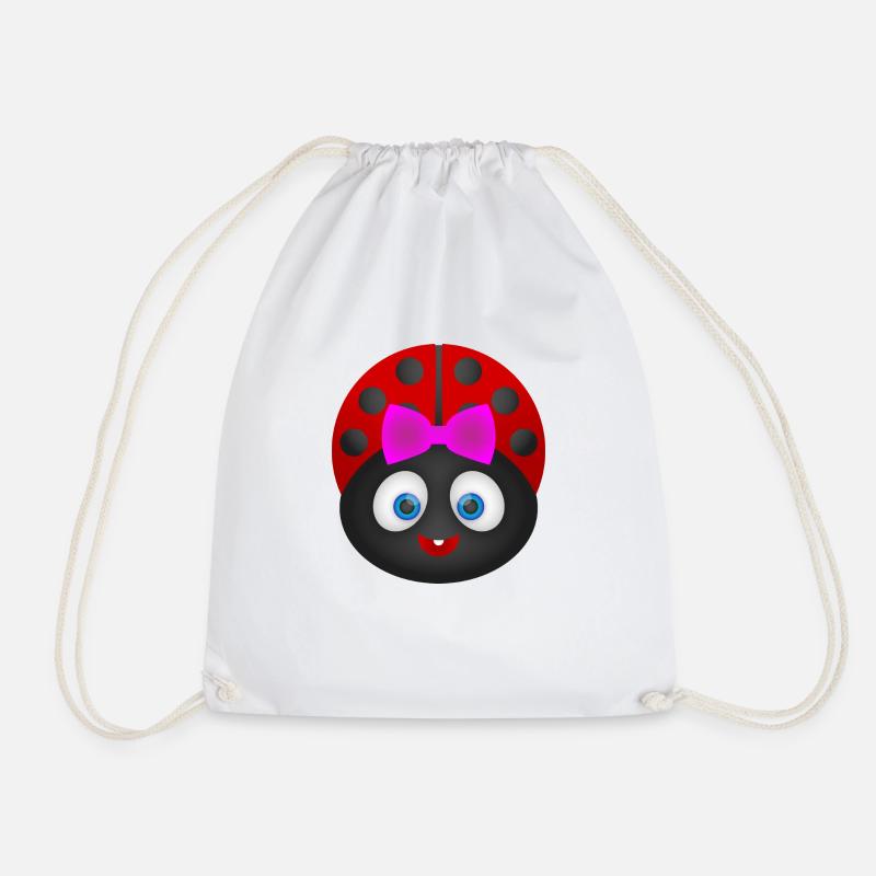 Marienkäfer - Ladybug ! Geschenk Idee ! - Turnbeutel - Weiß