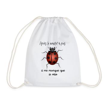 Après le maillot à pois il me manque que le vélo - Sac de sport léger - blanc - Devant