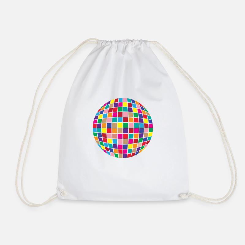 Disco / Disco - Drawstring Bag - white