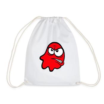 Knurri in red - Drawstring Bag - white - Front