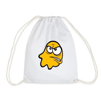 Knurri in orange - Drawstring Bag - white - Front