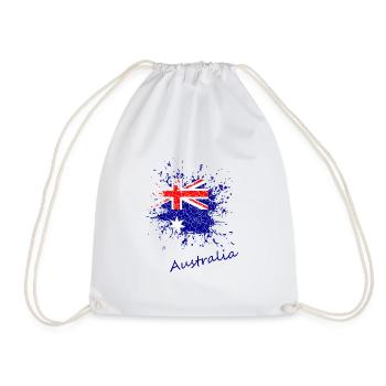 Australien - Australia - Turnbeutel - Weiß - Vorne