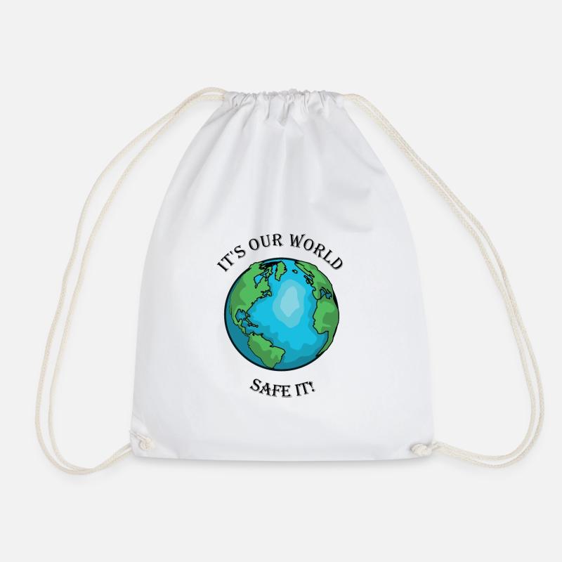 Safe the World! - Turnbeutel - Weiß