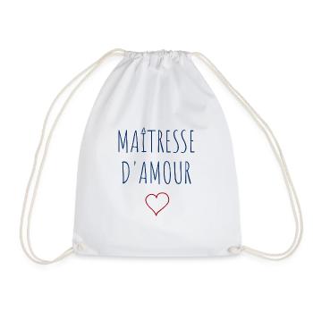 Maîtresse d'amour - COEUR - Sac de sport léger - blanc - Devant