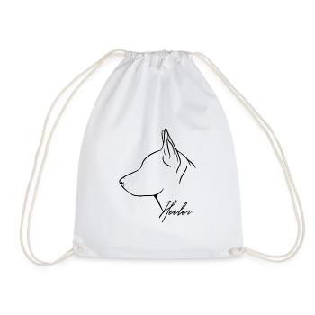 Profil de talonneur Bouvier Chien Chiens Chien Wilsigns - Sac de sport léger - blanc - Devant