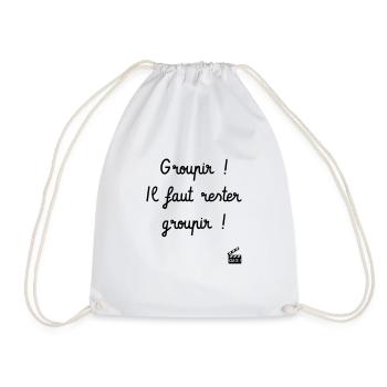 Groupir ! La Septième Compagnie - Réplique Culte - Sac de sport léger - blanc - Devant
