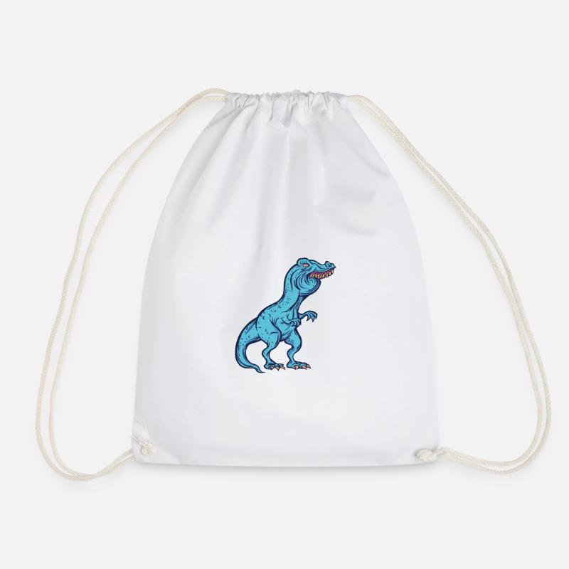 Lustiges Dino Meme TRex Tshirt Party Geschenk - Turnbeutel - Weiß