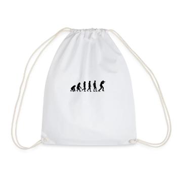 Fotografen Geschenk Kameramann T-Shirt Evolution - Turnbeutel - Weiß - Vorne
