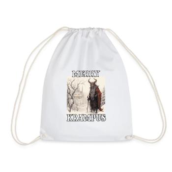 Krampus T Père Noël bavarois Kramperl Masque de - Sac de sport léger - blanc - Devant