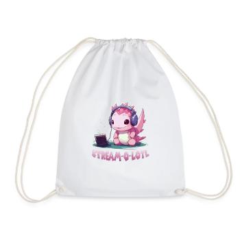 Kawaii Axolotl Anime T pour les joueurs et les - Sac de sport léger - blanc - Devant