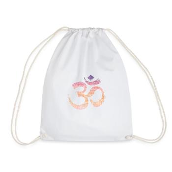 Yoga Om - Turnbeutel - Weiß - Vorne