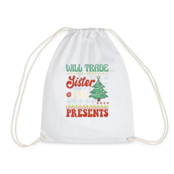 Weihnachten Santa Claus Merry Christmas - Drawstring Bag - white - Front