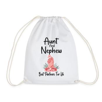 Aunt & Nephew Best Partners For Life Gift Funny - Sac de sport léger - blanc - Devant