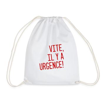 Vite il y a urgence - Sac de sport léger - blanc - Devant