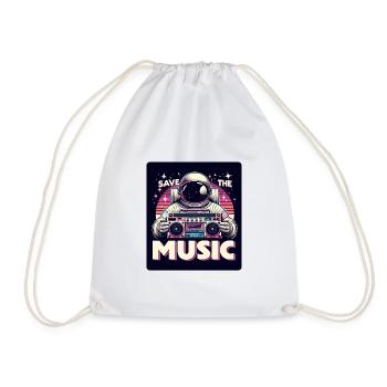 Save the Music - Turnbeutel - Weiß - Vorne