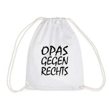 Opas gegen rechts - Turnbeutel - Weiß - Vorne