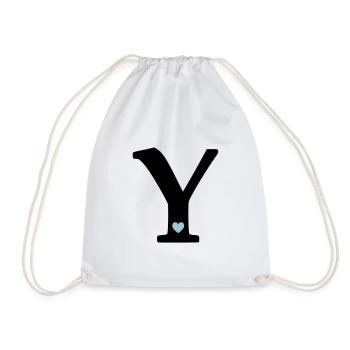 Lettre Y Lettre initiale - Sac de sport léger - blanc - Devant
