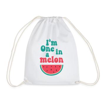 Je suis un dans un melon - Sac de sport léger - blanc - Devant