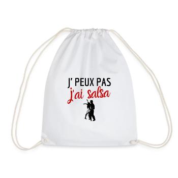 Je peux pas j'ai salsa humour - Sac de sport léger - blanc - Devant