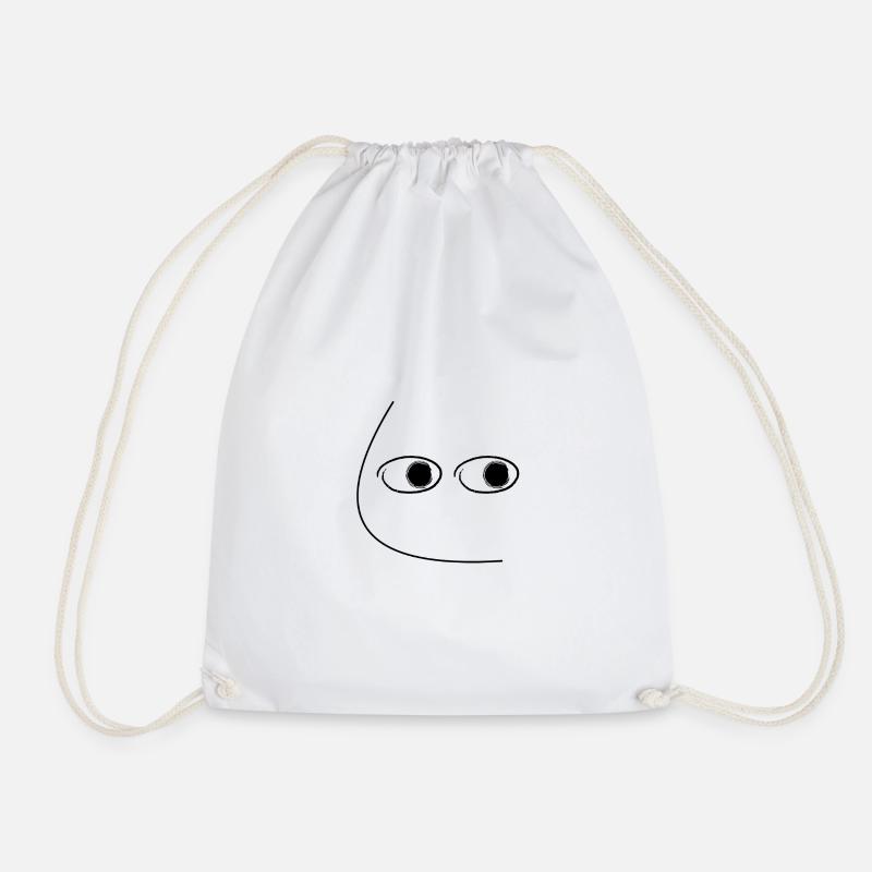 SideEye - Drawstring Bag - white