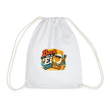 Bake yourself an egg on it! - Drawstring Bag - white - Front