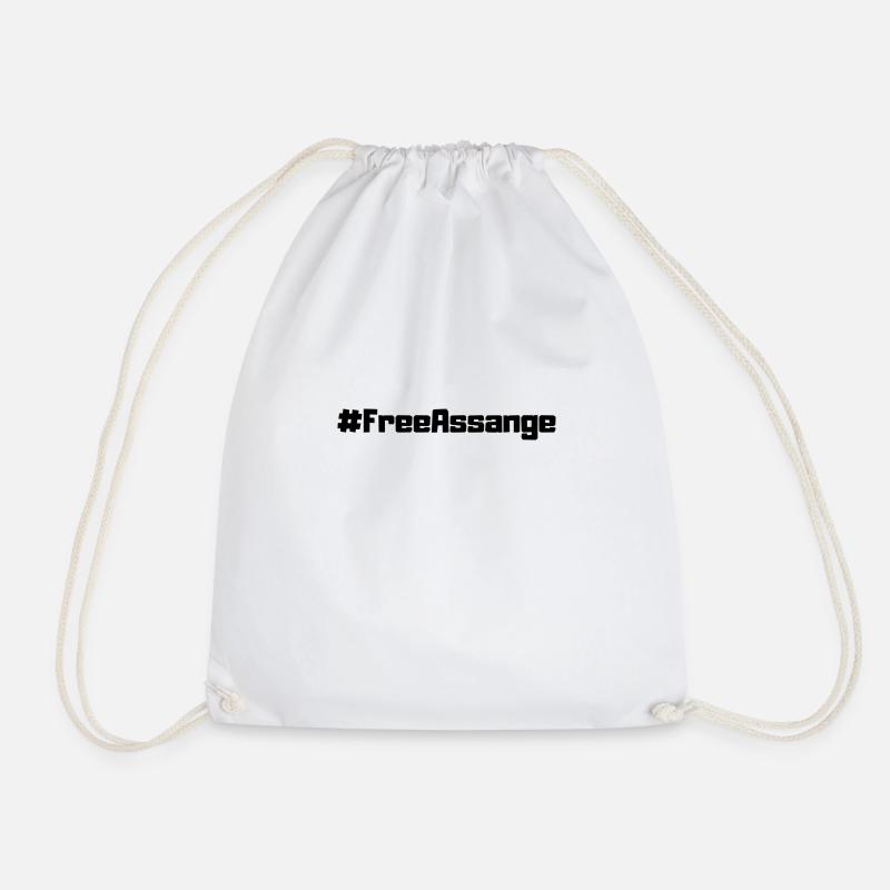 #FreeAssange WikiLeaks - Sac de sport léger - blanc