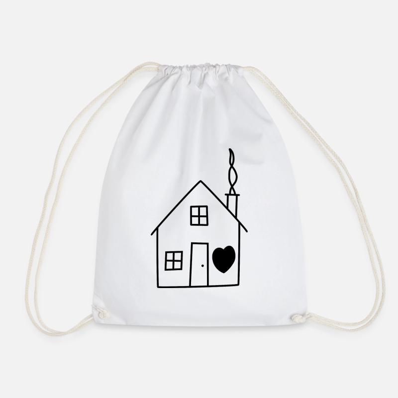 Maison maison amour - Sac de sport léger - blanc